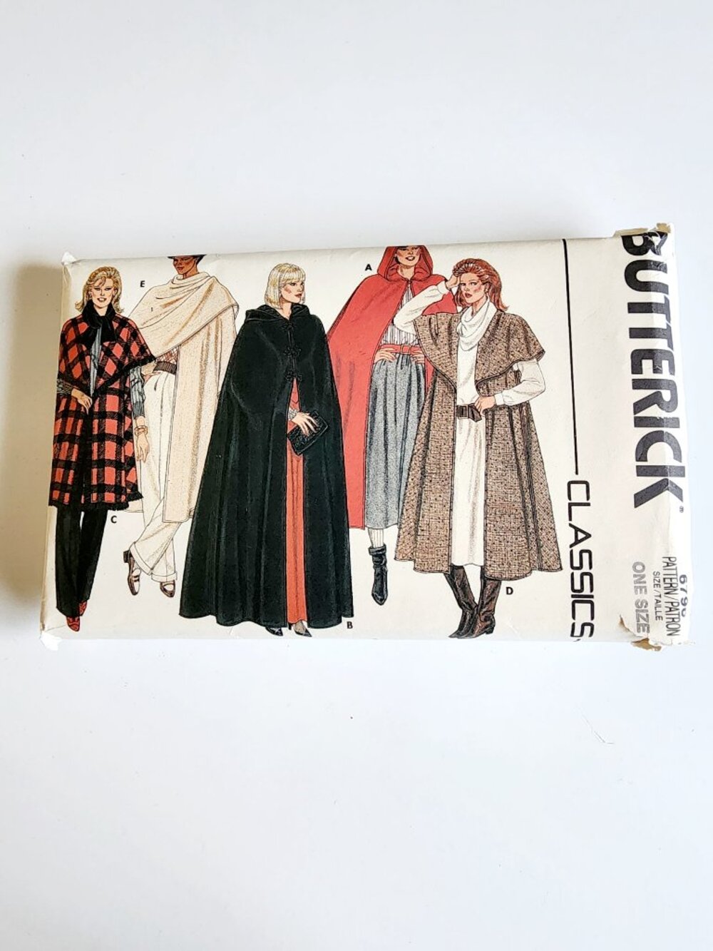Butterick 6796 Cape Shawl Sewing Pattern Sizes S-Lrg Uncut